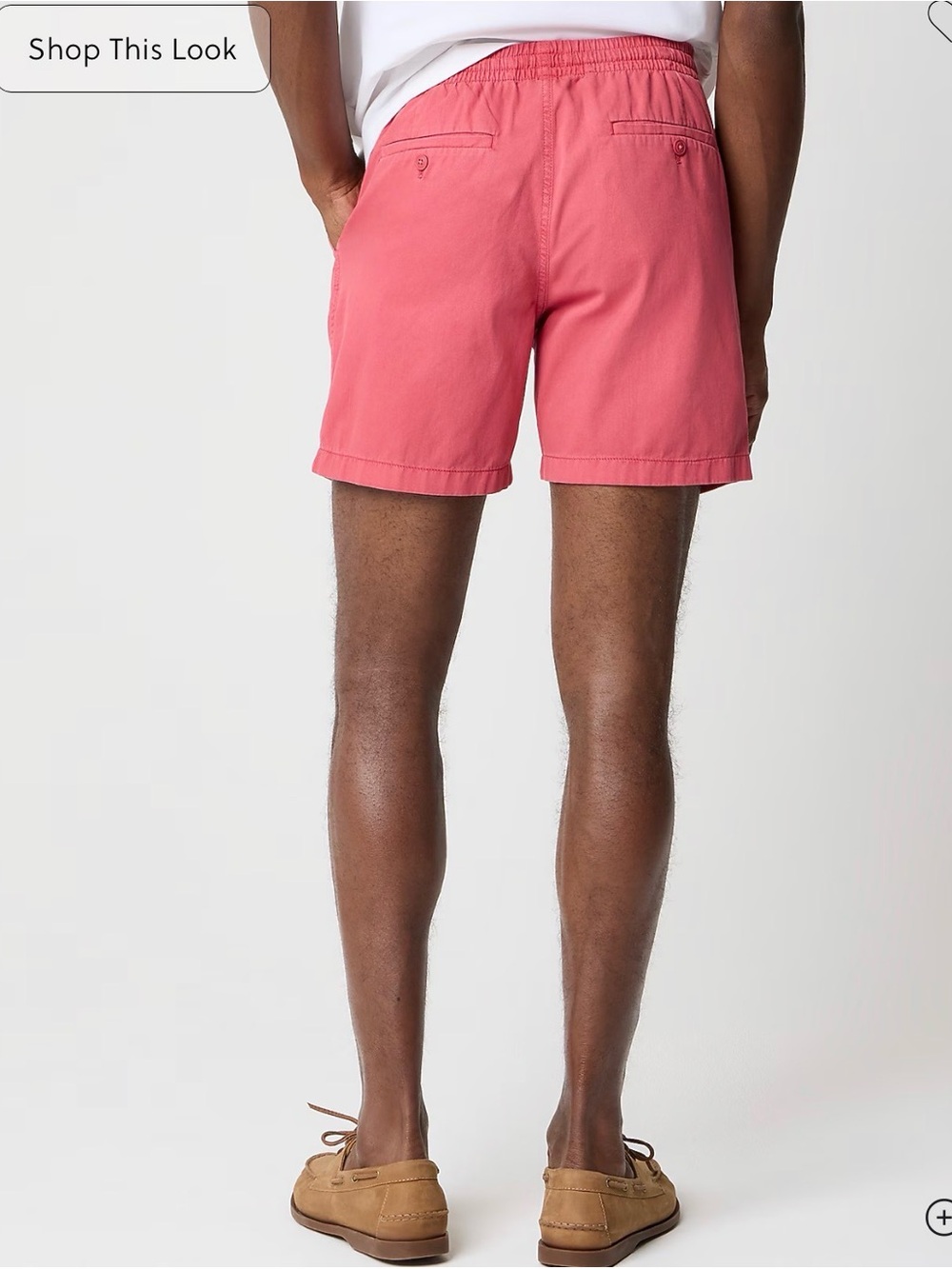 Men's Pink/Salmon Colored Drawstring Shorts J.Crew Dock Shorts size medium - Picture 8 of 9